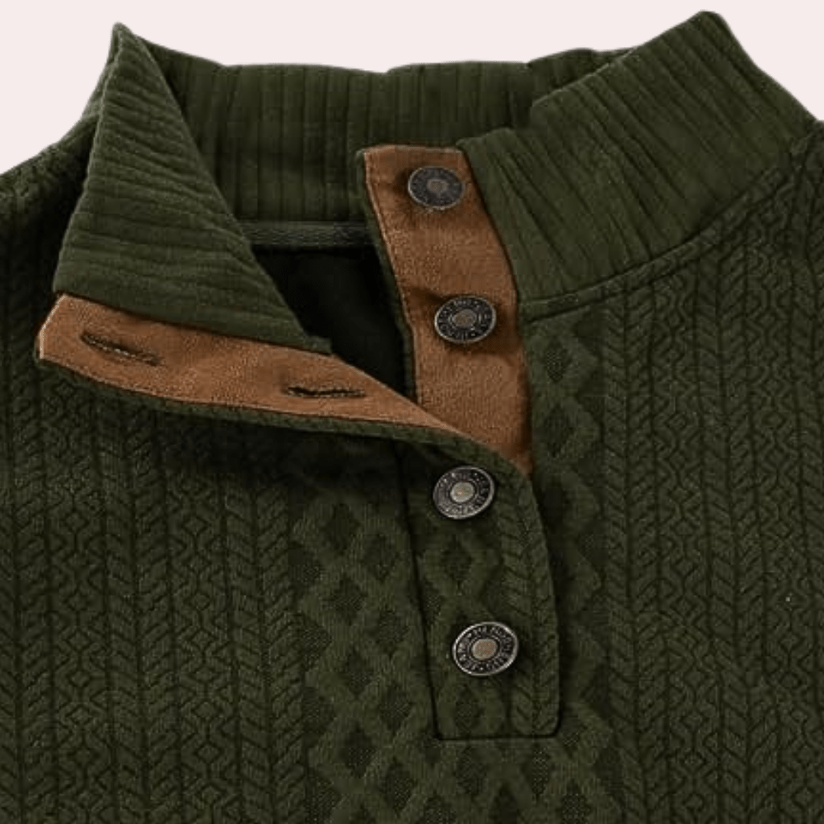 Comfortabele Heren Sweater Met Klassieke Pasvorm Van Zacht Polyestervezel - Harlett