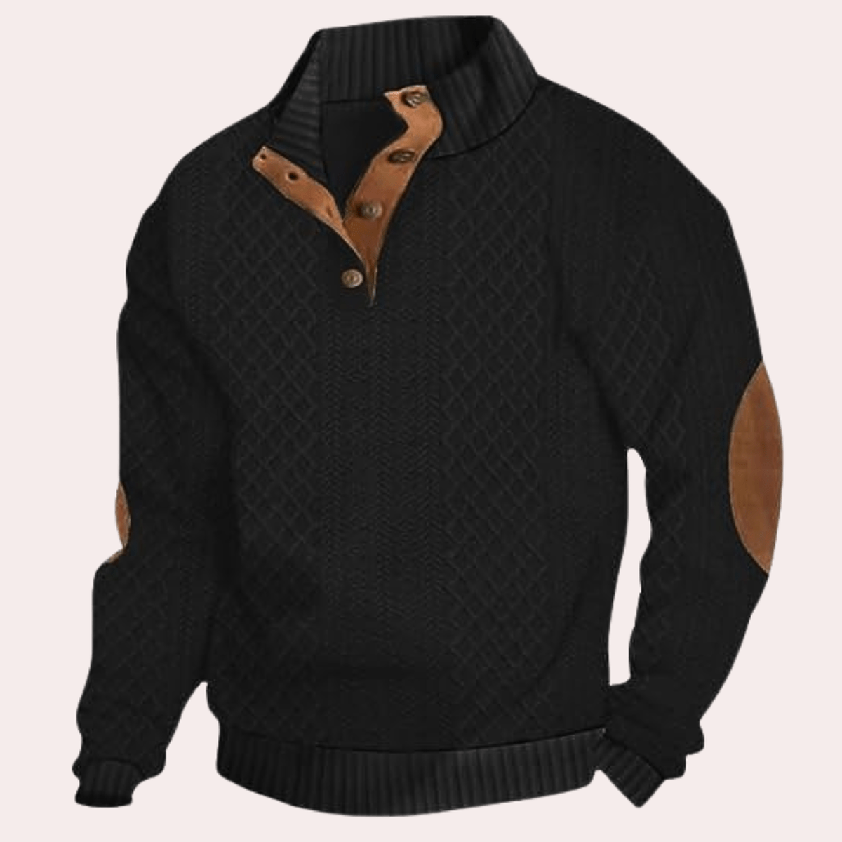 Comfortabele Heren Sweater Met Klassieke Pasvorm Van Zacht Polyestervezel - Harlett