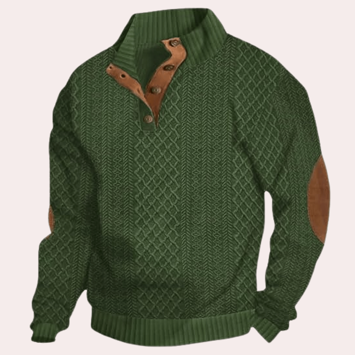 Comfortabele Heren Sweater Met Klassieke Pasvorm Van Zacht Polyestervezel - Harlett