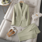 Dames Blazer En Broek Set - Tijdloze Twee - Delige Outfit Voor Kantoor En Casual Gelegenheden - Harlett