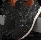 Dames Glitter Platform Chunky Sneakers - Harlett
