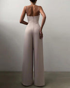 Dames Hoge Taille Spaghettiband Jumpsuit - Harlett