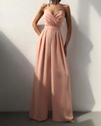 Dames Hoge Taille Spaghettiband Jumpsuit - Harlett