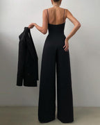 Dames Hoge Taille Spaghettiband Jumpsuit - Harlett
