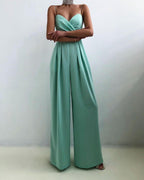 Dames Hoge Taille Spaghettiband Jumpsuit - Harlett