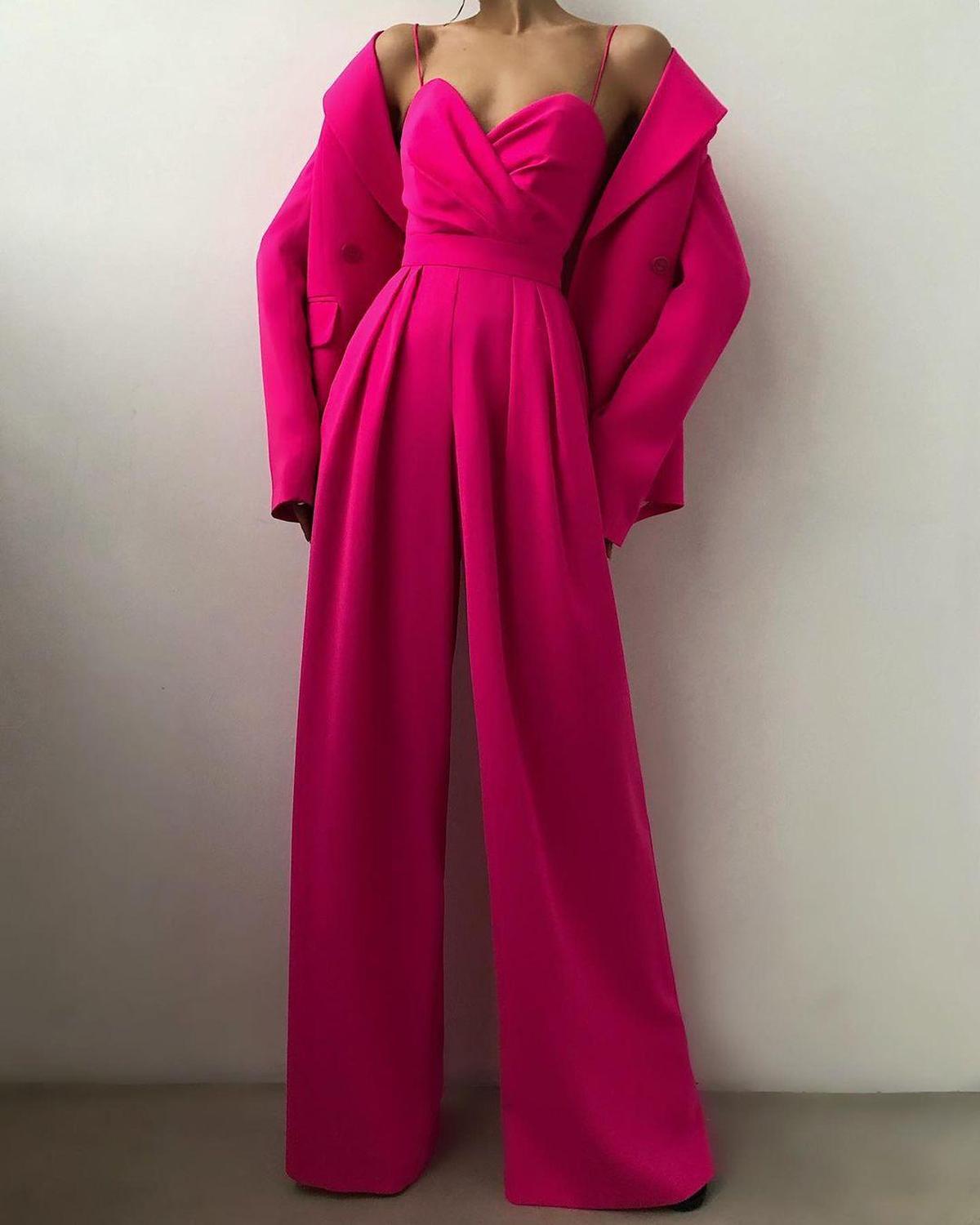 Dames Hoge Taille Spaghettiband Jumpsuit - Harlett