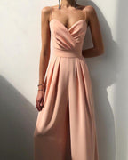 Dames Hoge Taille Spaghettiband Jumpsuit - Harlett