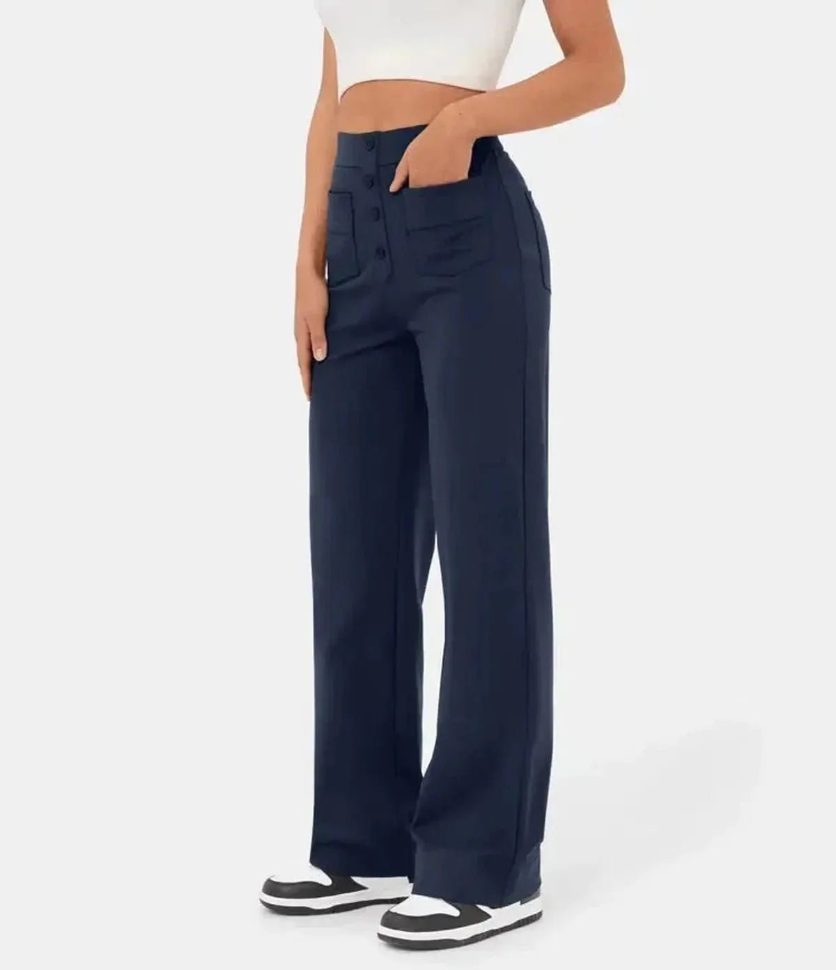 Dames Hoge Taille Wijde Broek - Harlett