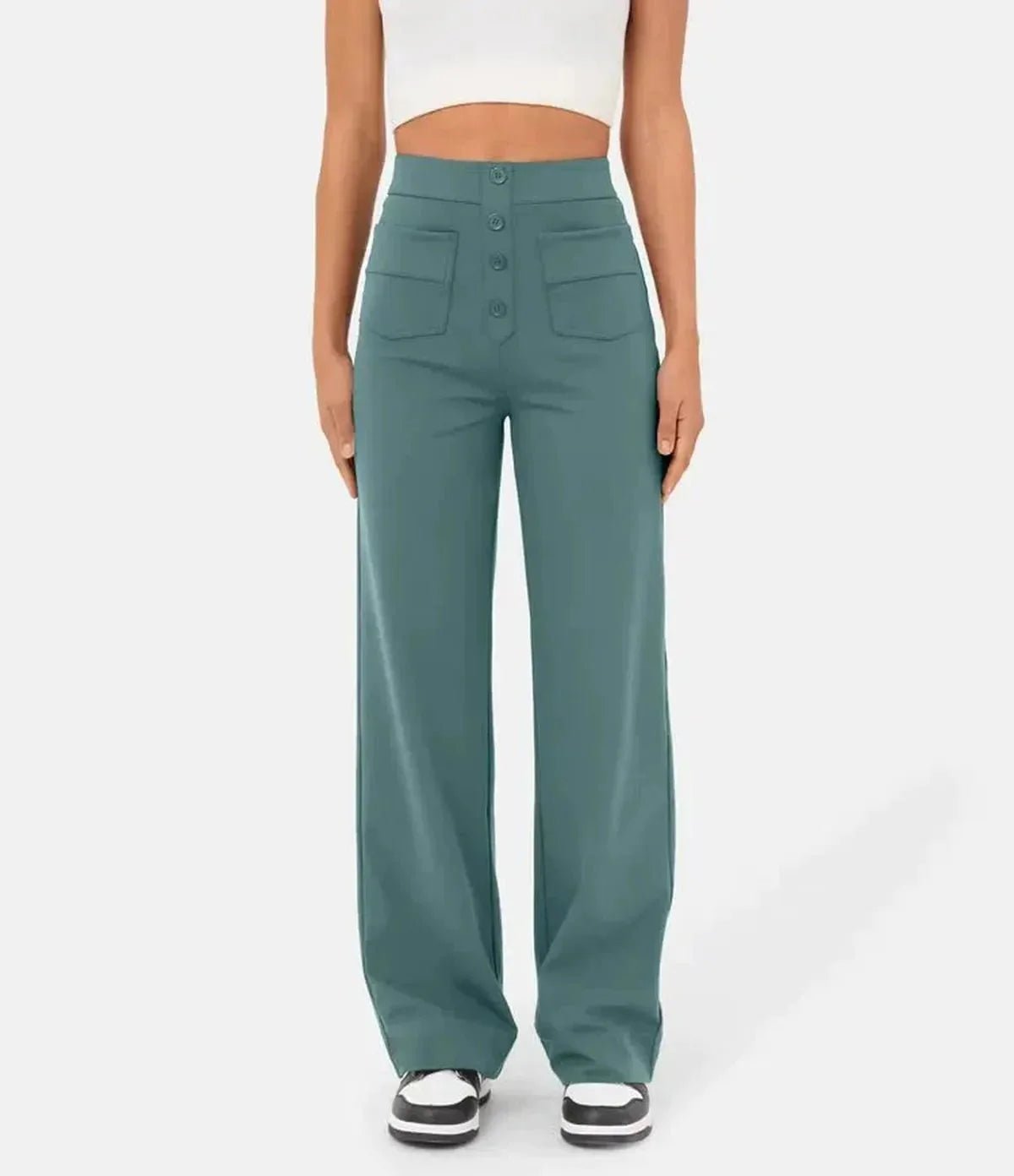 Dames Hoge Taille Wijde Broek - Harlett