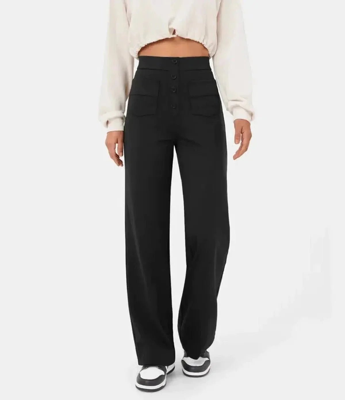 Dames Hoge Taille Wijde Broek - Harlett
