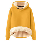 Dames Hoodie Met Fleece Voering En Verstelbare Capuchon Voor Koude Dagen - Harlett