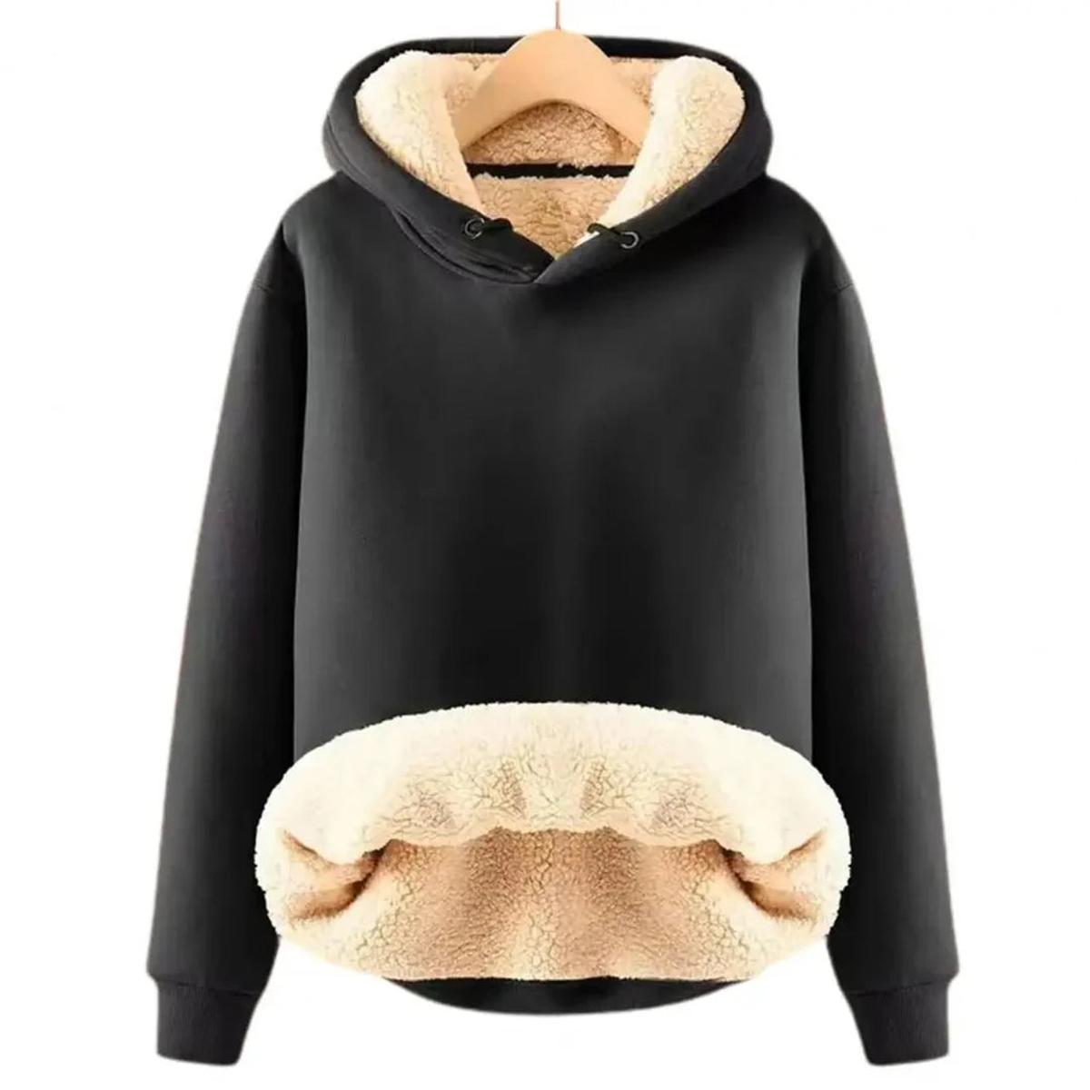 Dames Hoodie Met Fleece Voering En Verstelbare Capuchon Voor Koude Dagen - Harlett