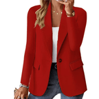Dames Lange Mouwen Blazer Met Slanke Pocket Sluiting - Harlett