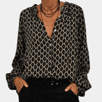 Dames Lichte Ademend Blouse met Knopen - Harlett