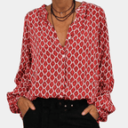 Dames Lichte Ademend Blouse met Knopen - Harlett