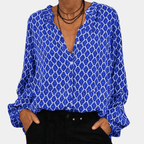 Dames Lichte Ademend Blouse met Knopen - Harlett