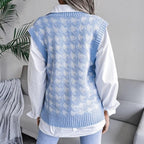 Dames Mouwloos Geruit Vest Top Voor Laagjes Draagcomfort - Harlett
