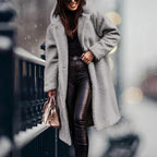 Dames Oversized Teddy Fleece Jas Met Capuchon - Harlett