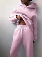 Dames Trainingspak Hoodie En Jogger Set Voor Een Comfortabele Winterstijl - Harlett