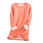 Dames Winter Fleece Trui Met Zachte Voering En Ronde Halslijn - Harlett