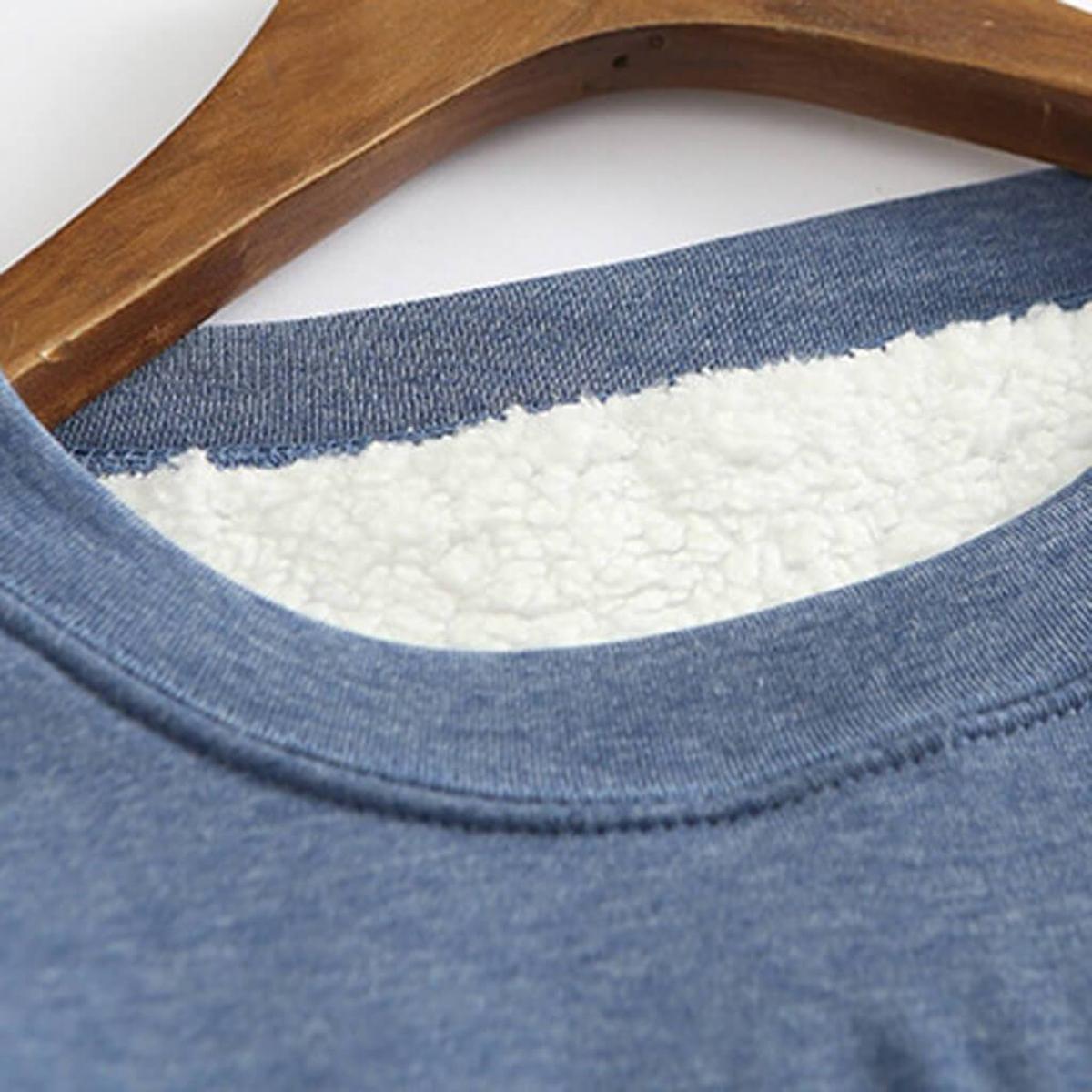 Dames Winter Fleece Trui Met Zachte Voering En Ronde Halslijn - Harlett