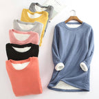Dames Winter Fleece Trui Met Zachte Voering En Ronde Halslijn - Harlett