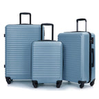 Drie - Delige Blauwe ABS Harde Kofferset Met TSA Slot En 360° Spinner Wielen - Harlett