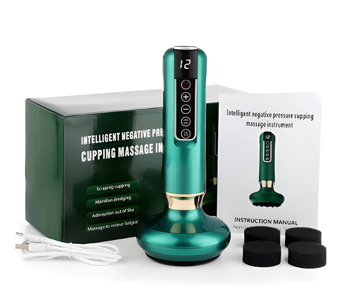 Elektrische Cupping Anti - Cellulite Massager Met 12 Instelbare Intensiteitsniveaus - Harlett