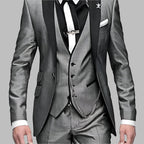 Heren 3 - Delig Pak Set - Polyester - Wolmix Blazer, Vest en Broek voor Formele en Smart Casual Gelegenheden - Harlett