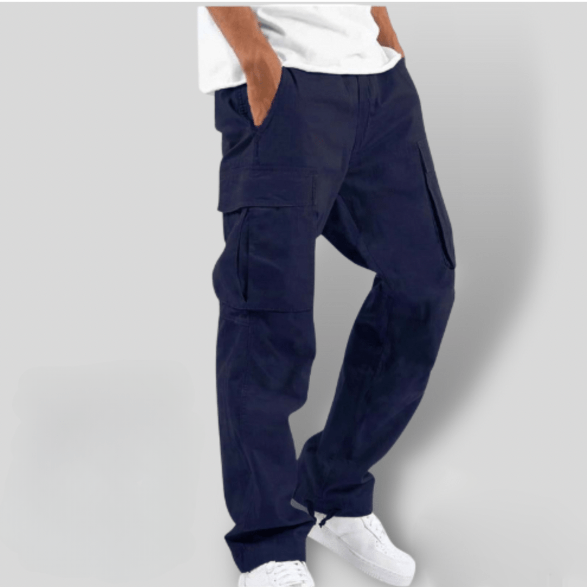 Heren Cargo Broek met Elastische Taille - Harlett