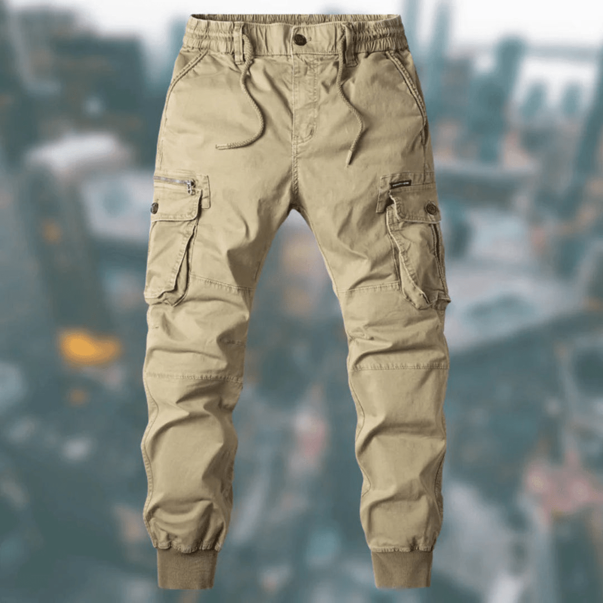 Heren Casual Cargo Joggingbroeken Met Elastische Tailleband En Praktische Zakken - Harlett