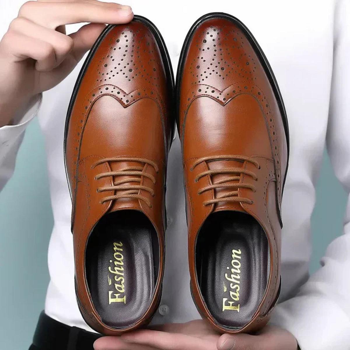 Heren Kalfsleer Nette Schoenen Voor Formele Gelegenheden - Harlett