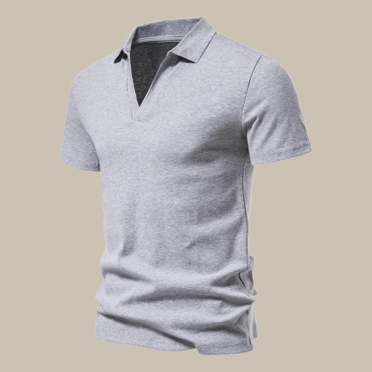 Heren Polo Shirt Korte Mouwen van Merino Wol - Harlett