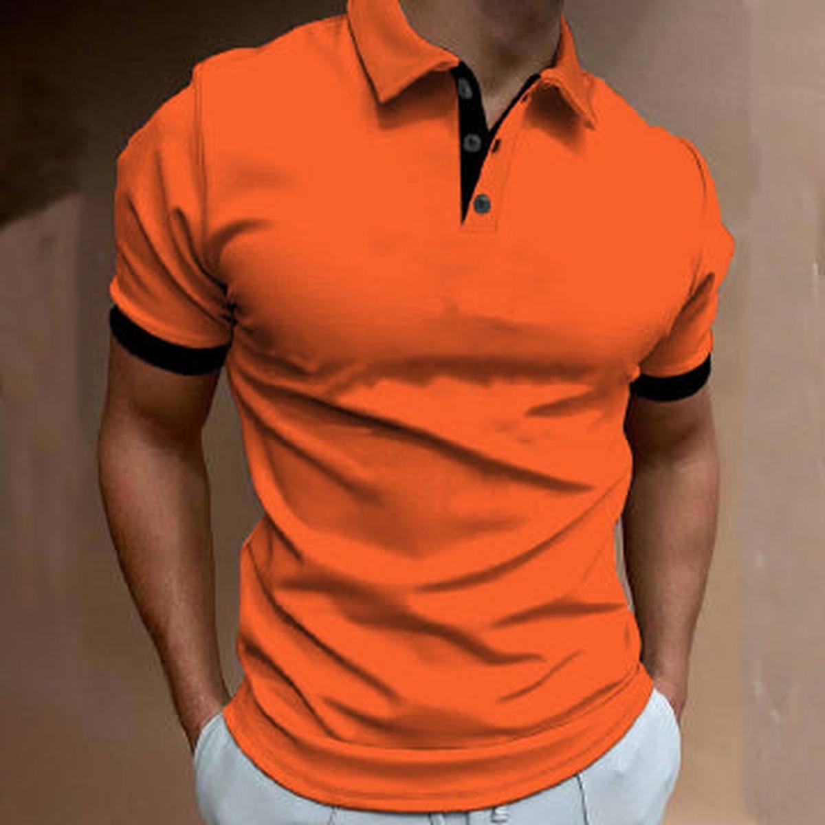 Heren Slim Fit Polo Shirt met Contrastafwerking - Harlett
