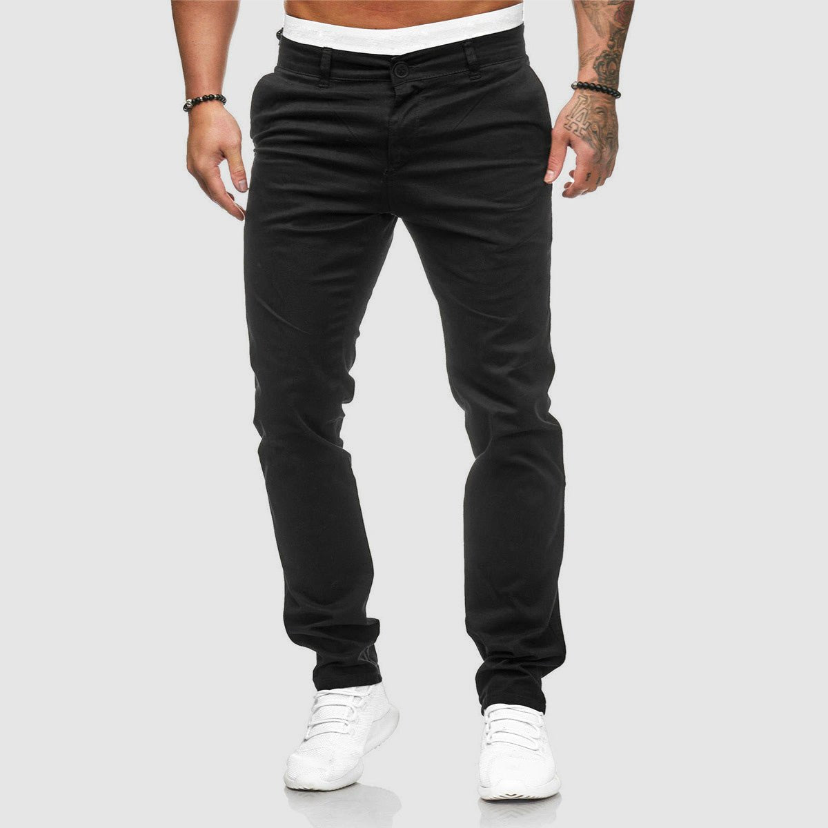 Heren Slim Fit Rechte Casual Broek - Harlett