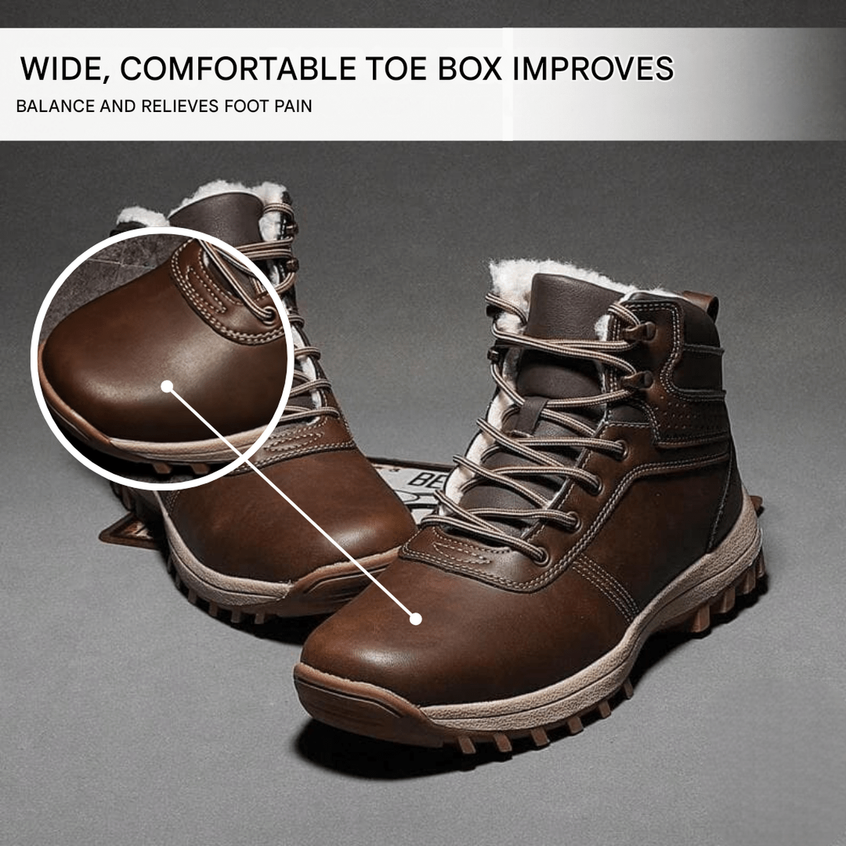 Heren Thermo Winterlaarzen Bontgevoerd Met Brede Leest - Harlett