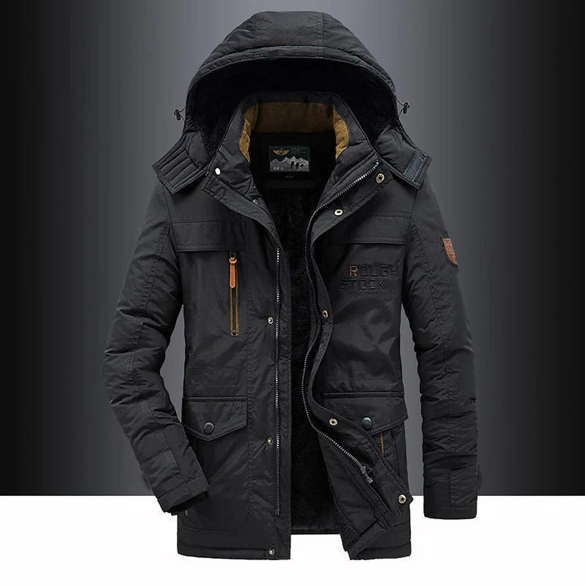 Heren Winter Parka Met Fleece Voering En Nepbont Capuchon - Harlett