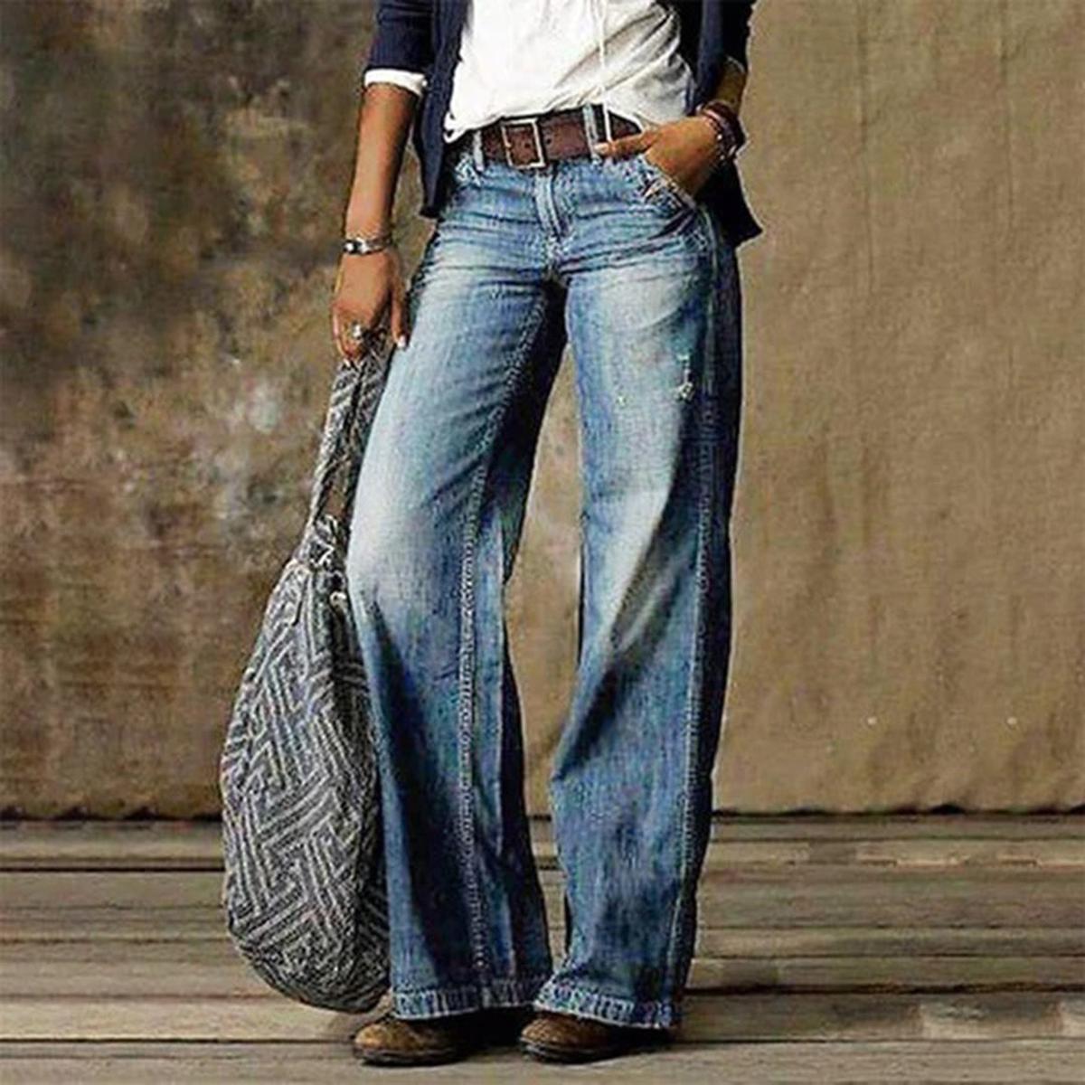 High - Waist Wijde Flare Jeans - Harlett