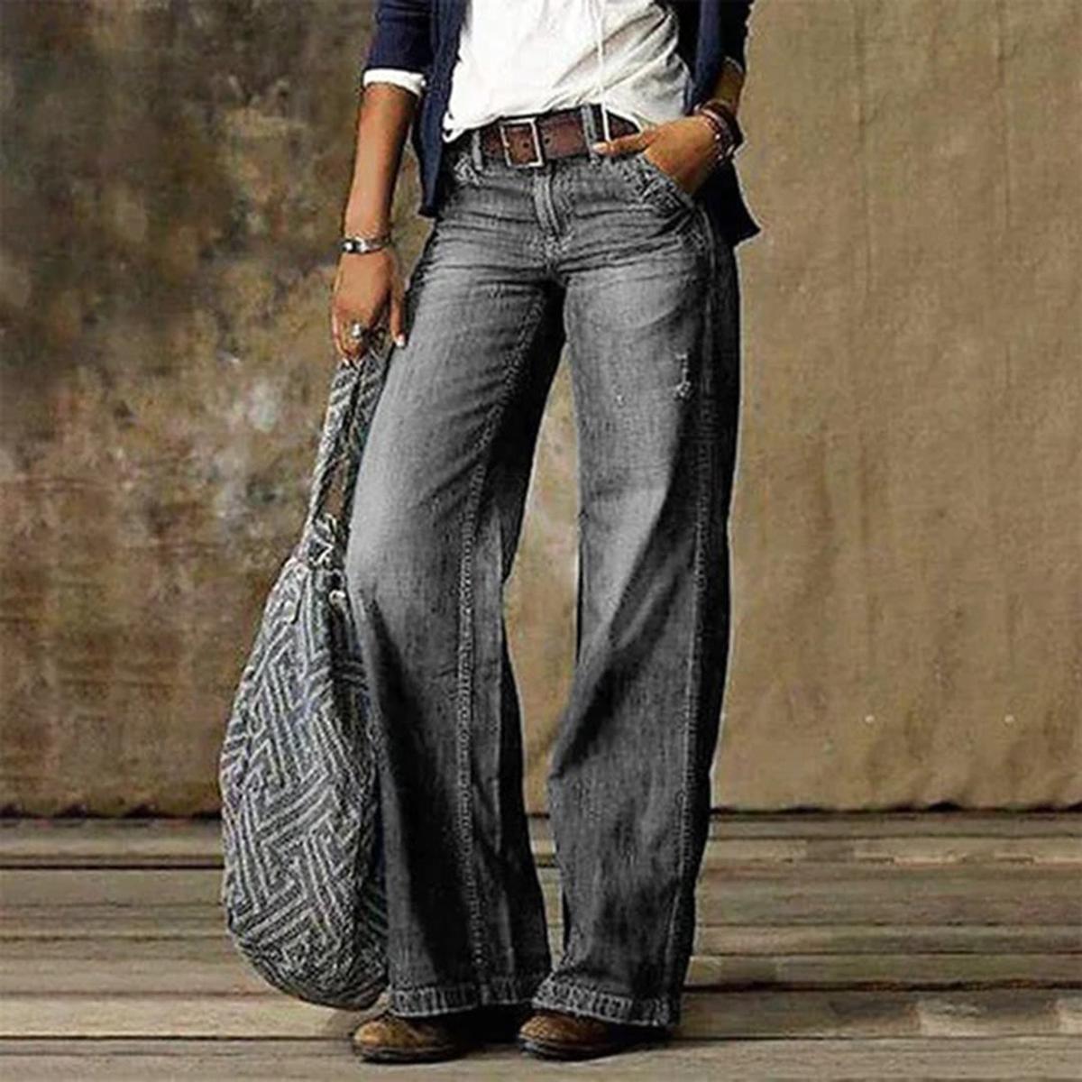 High - Waist Wijde Flare Jeans - Harlett