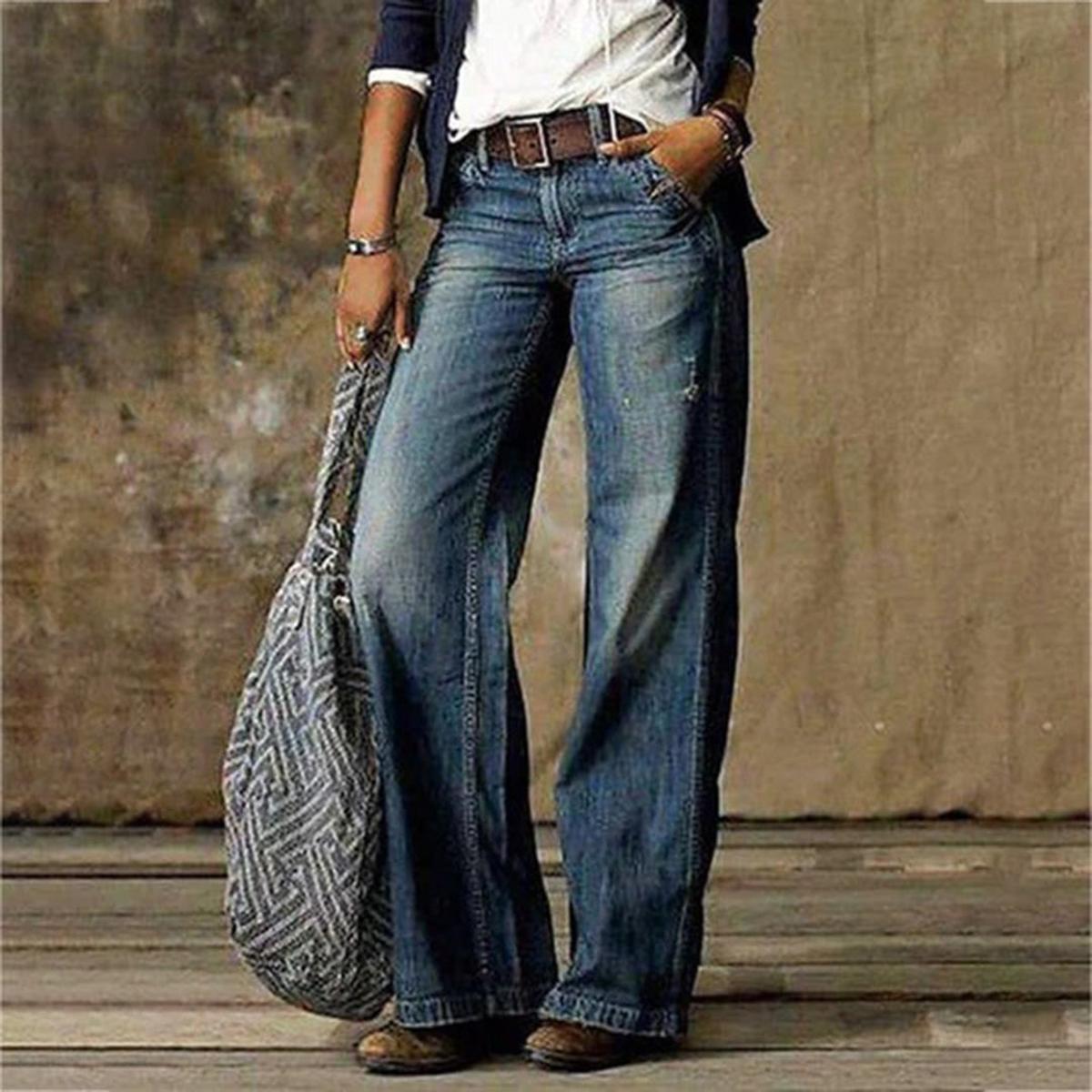 High - Waist Wijde Flare Jeans - Harlett