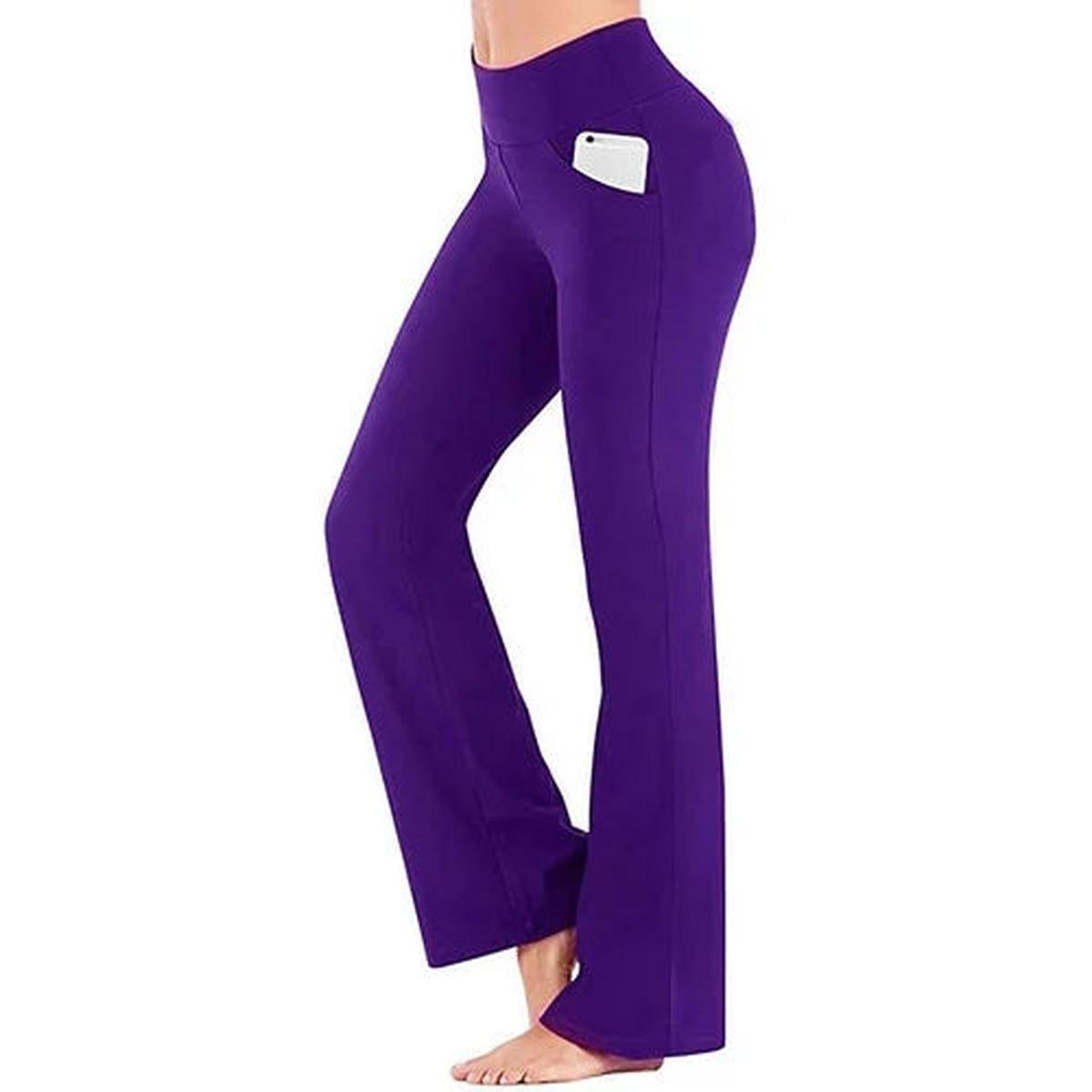 Hoge Taille Flaired Yoga Legging Met Zijzak Voor Dames - Harlett