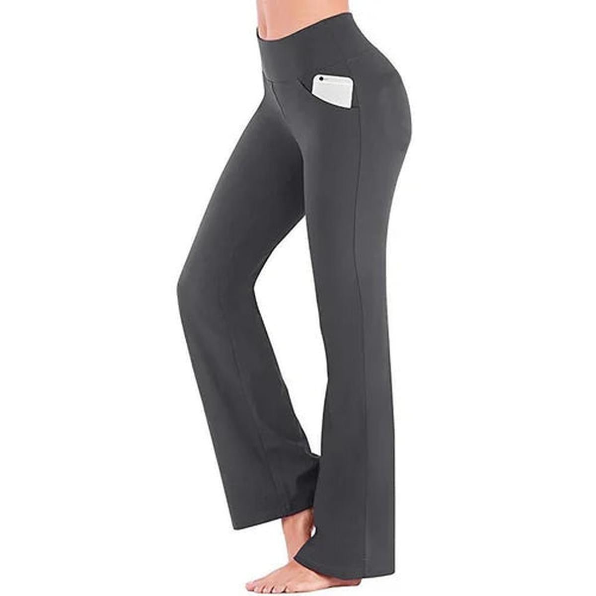 Hoge Taille Flaired Yoga Legging Met Zijzak Voor Dames - Harlett