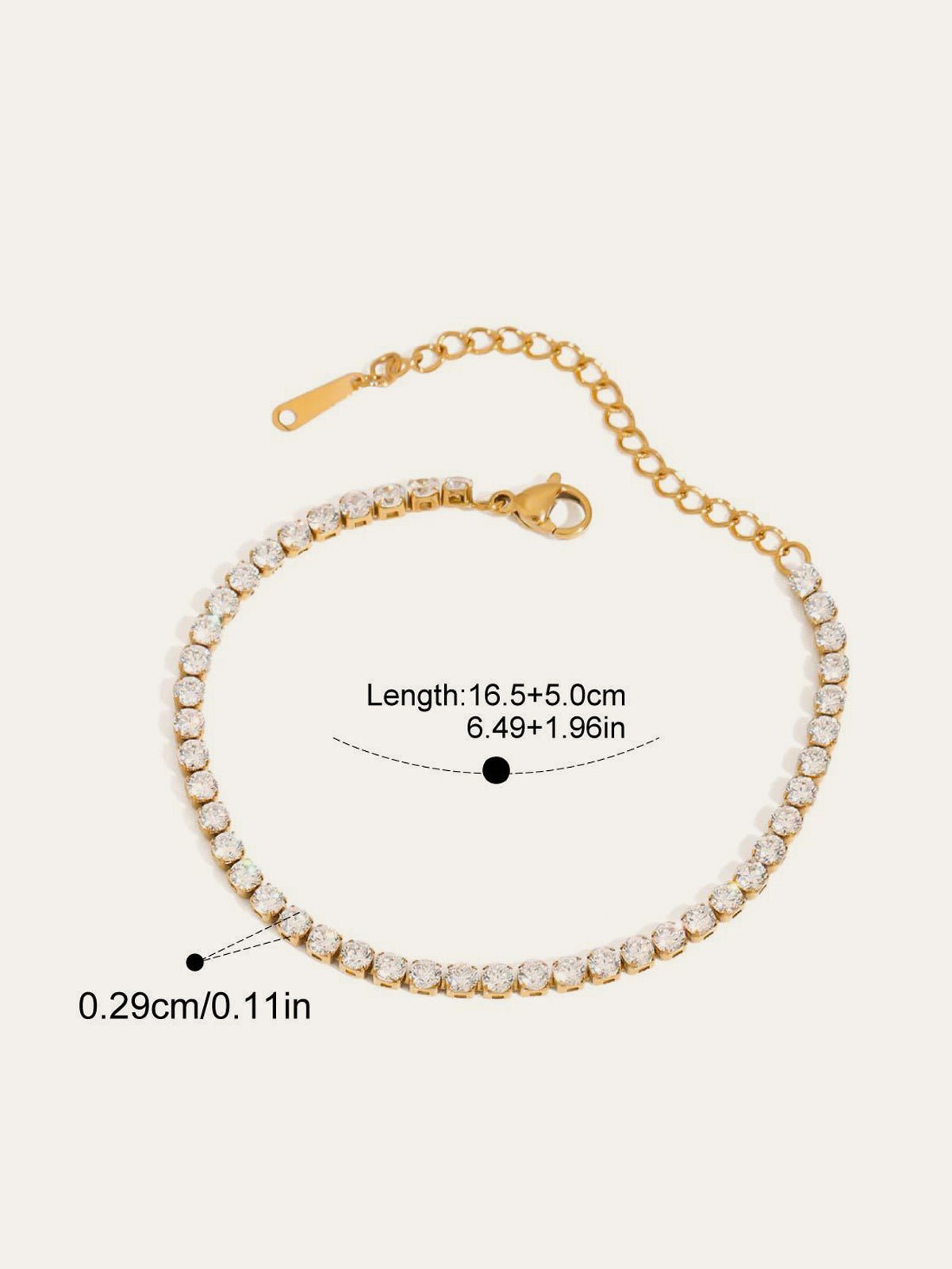 Kristallen Versieringen Armband Set - Harlett