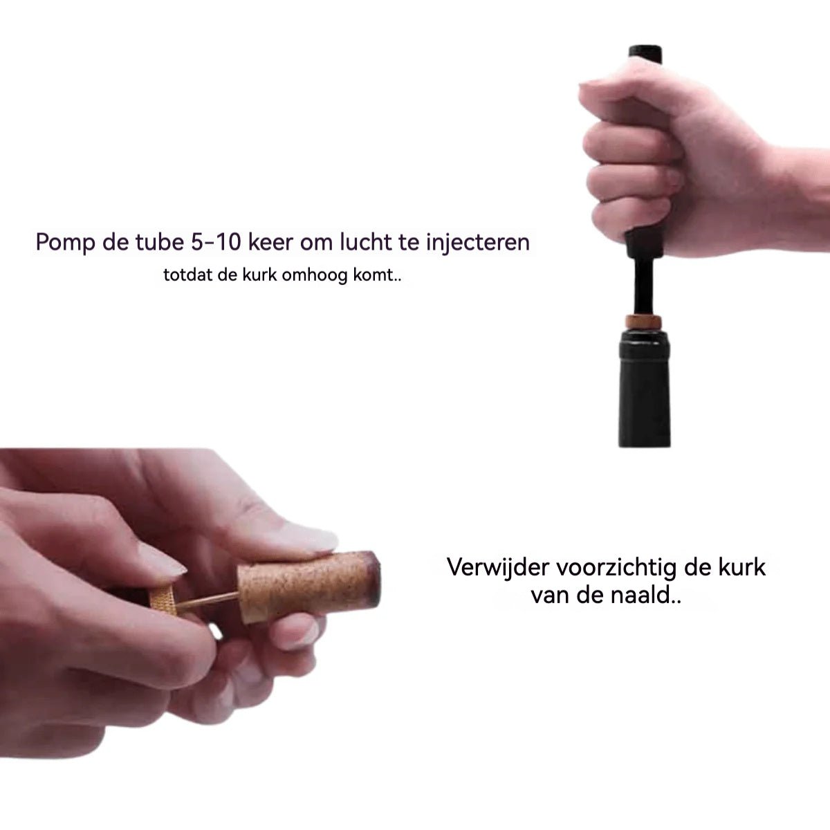 Luchtdruk Wijnopener Voor Snel En Moeiteloos Flessen Openen - Harlett