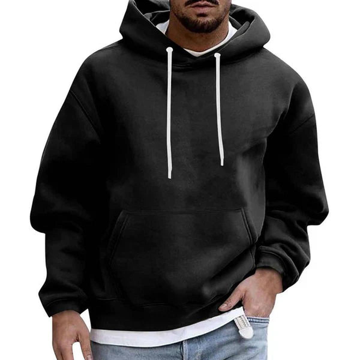 Oversized Hoodie Met Kangoeroezak En Verstelbare Capuchon - Harlett