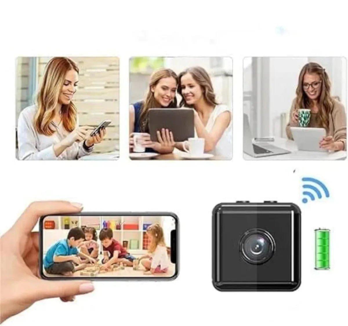 SecureView – Draadloze 1080P Mini WiFi Beveiligingscamera - Harlett