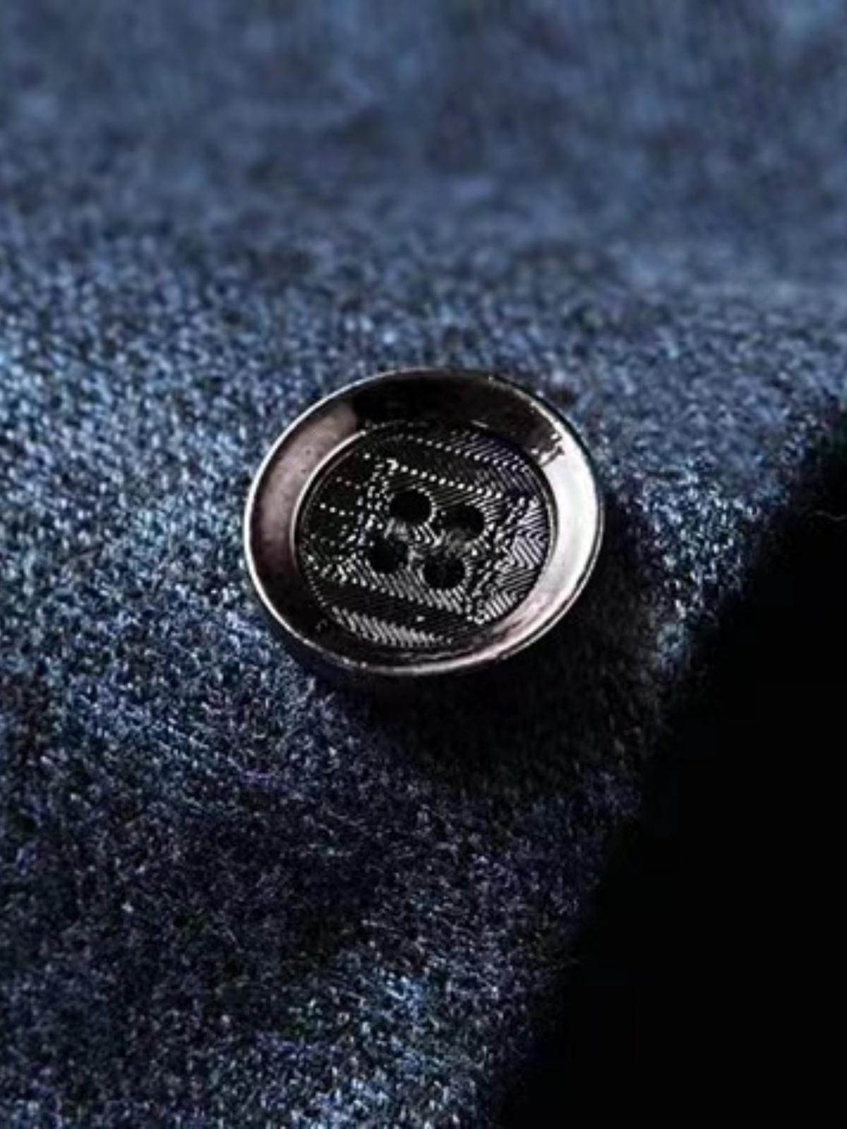 Slim - Fit Heren Blazer Met Twee - Knopen Sluiting En Revers - Harlett