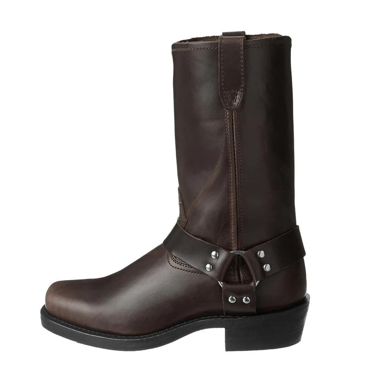 Stijlvolle Heren Cowboylaarzen Van Leer - Waterafstotend, Comfortabel, Veelzijdig - Harlett