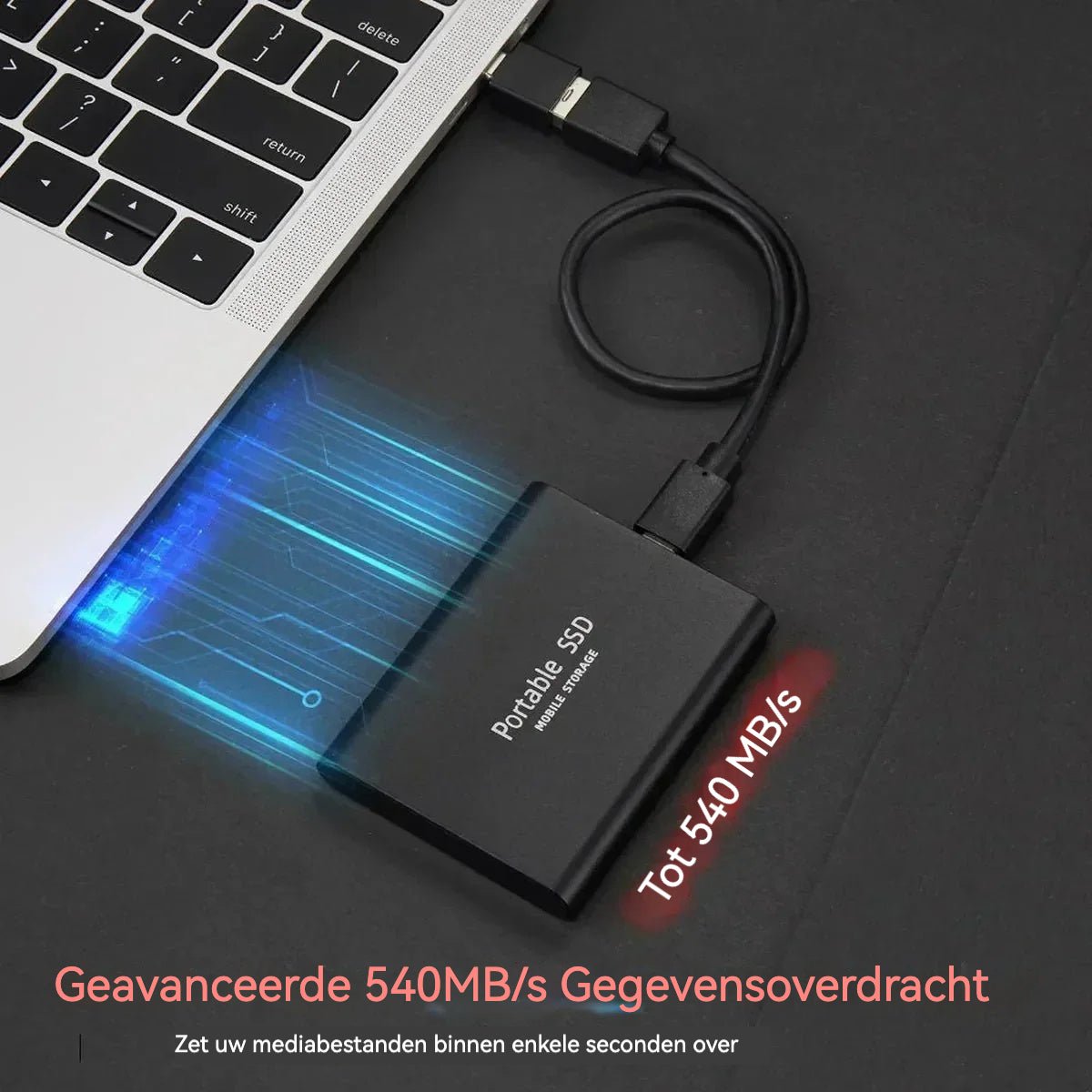 Ultrasnelle Mobiele Opslag 128GB Draagbare SSD - Harlett