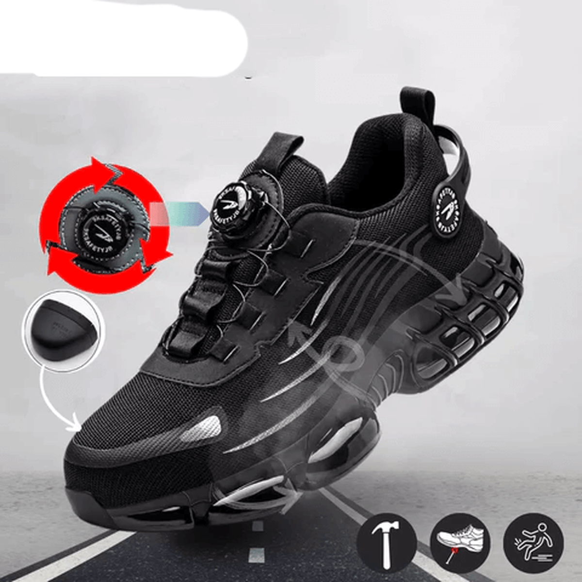 Veiligheidsschoenen voor heren met Kevlar - zolen - Harlett